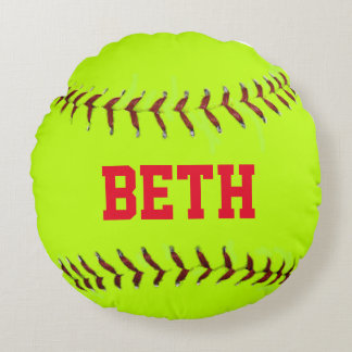 Almofada Redonda Softball personalizado