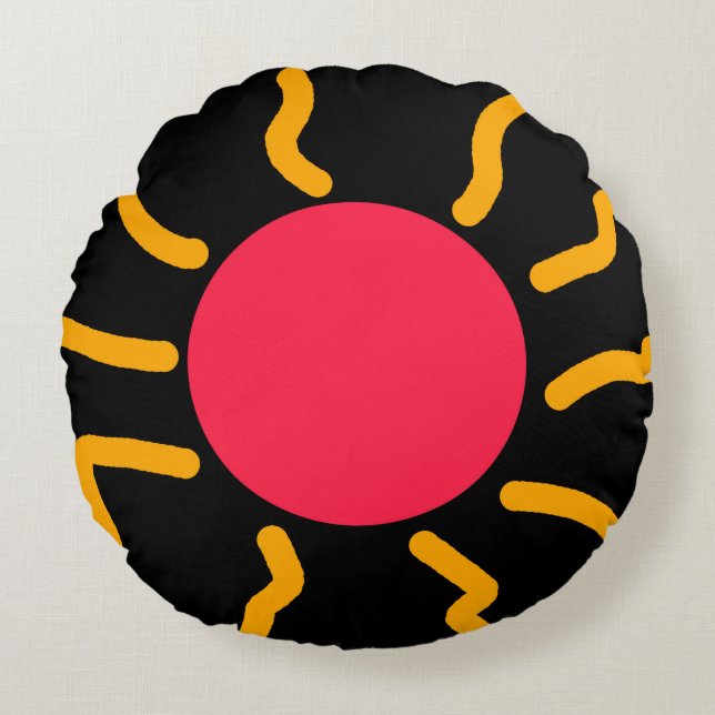 Almofada Redonda Sol bonito (Frente)