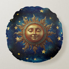 Almofada Redonda Sol Celestial