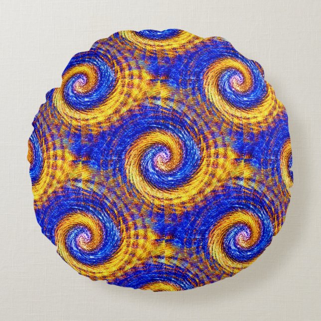 Almofada Redonda Sol e Céu.... (Frente)