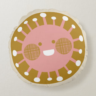 Almofada Redonda Sol feliz