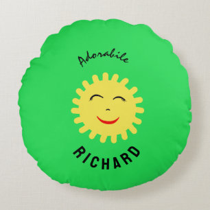 Almofada Redonda Sol sorridente