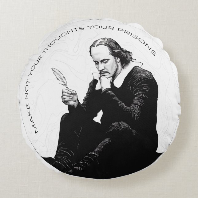 Almofada Redonda Solo Contemplativo: Meditação Simples, Elegante (Frente)