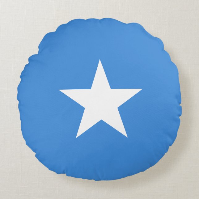 Almofada Redonda Somalia Flag (Frente)