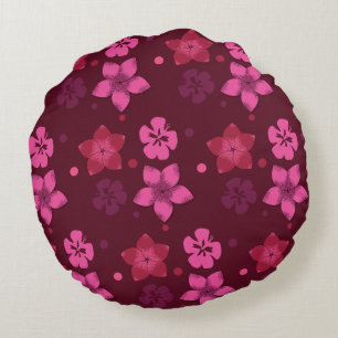 Almofada Redonda Sombras do Travesseiro decorativo rosa-Impressão h
