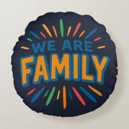 Almofada Redonda Somos da Família 1