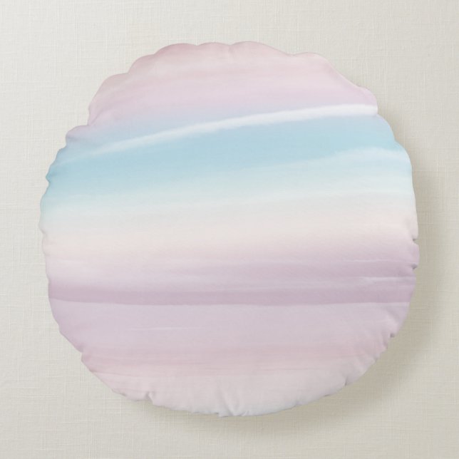 Almofada Redonda Sonho do Céu Pastel 3 (Frente)