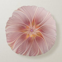 Sonho Floral Rosa Suave Arte Fractal Abstrata Flor