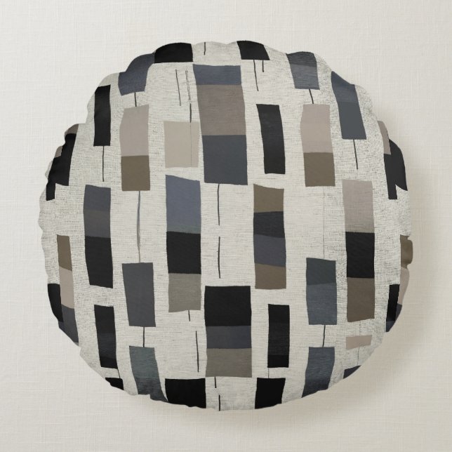 Almofada Redonda Sophisticated modern abstract (Frente)