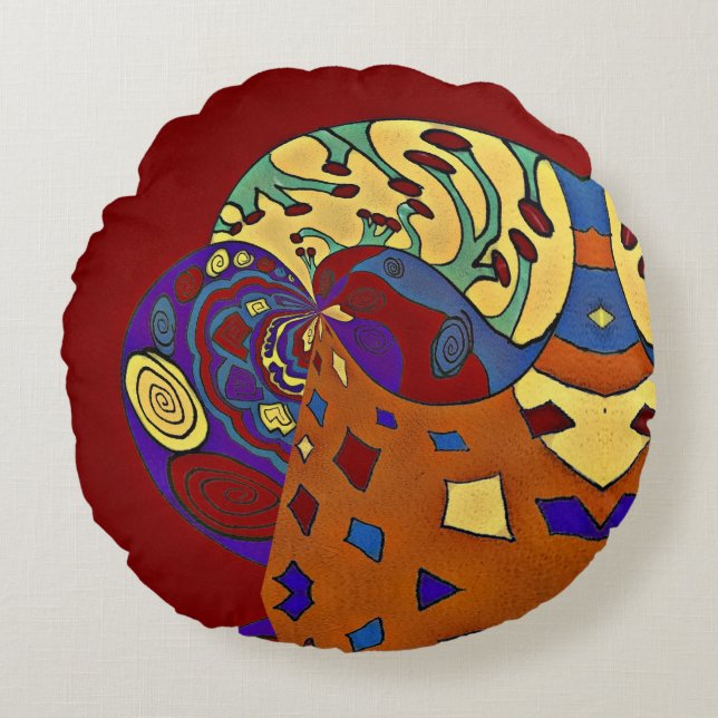 Almofada Redonda Soprar (Frente)