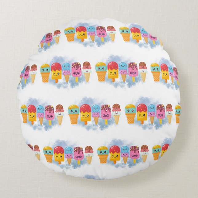 Almofada Redonda sorvete (Frente)
