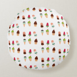 Almofada Redonda sorvete de verão