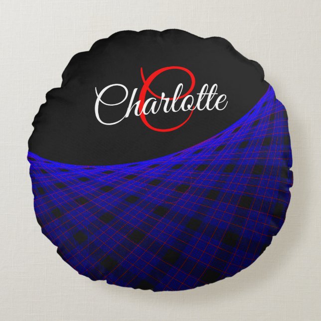 Almofada Redonda Space Carpet Geometric Round Pillow (Frente)