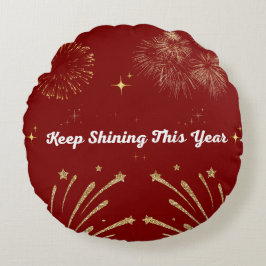 Almofada Redonda "Sparkling Glitter Style – Shiny & Glamorous Desig