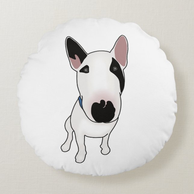 Almofada Redonda Spike the English Bull Terrier (Frente)