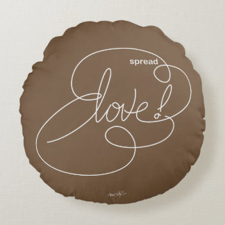 Almofada Redonda spread LOVE - Nuvens Negrito - W