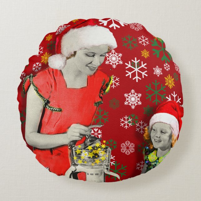 Almofada Redonda Squeeze your Xmas (Frente)