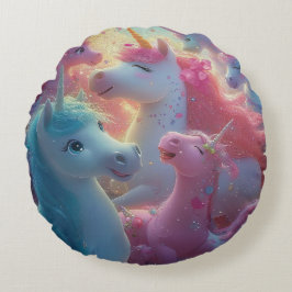 Almofada Redonda Stardust Unicorn Gala