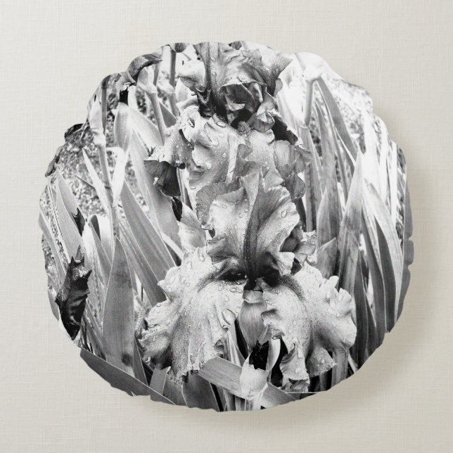 Almofada Redonda Sterling Irises.... (Frente)