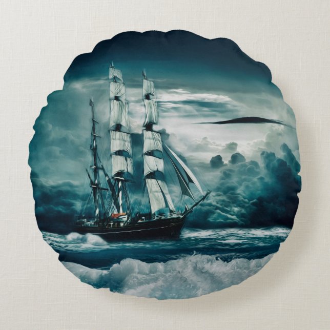 Almofada Redonda Storm's A Brewing (Frente)