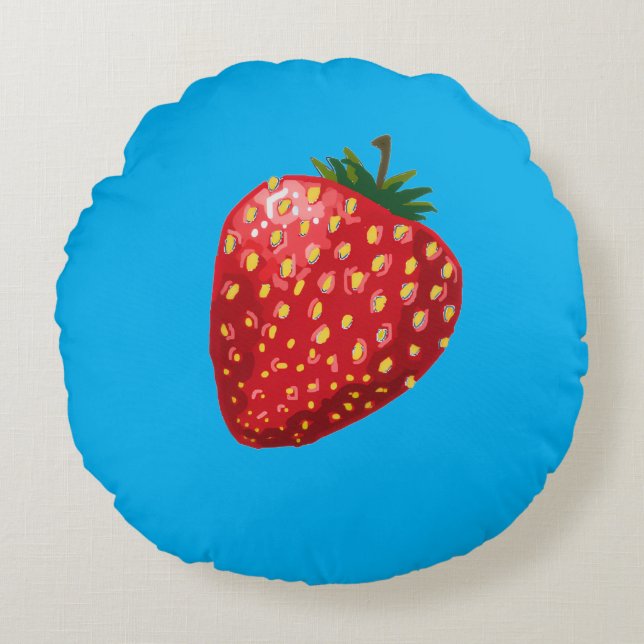 Almofada Redonda Strawberry (Frente)