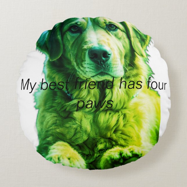 Almofada Redonda Stylish Comfort with Custom Round Pillows (Frente)