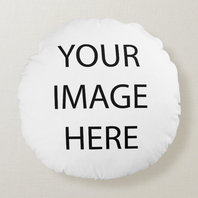Almofada Redonda Sua Imagem (Frente)