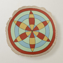 Almofada Redonda Suffolk Hexafoil (Daisy Wheel)