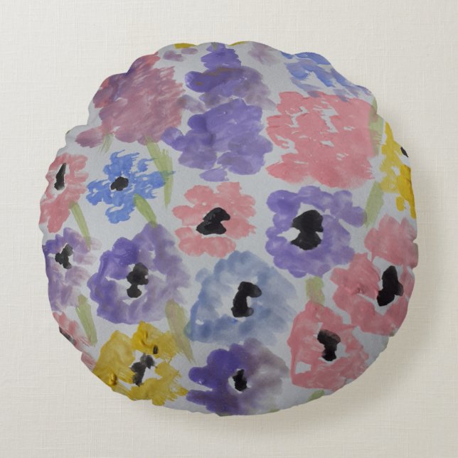 Almofada Redonda Summer Willowers (Frente)
