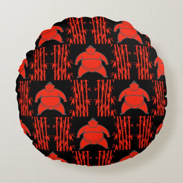 Almofada Redonda Sumo Wrestler (Frente)