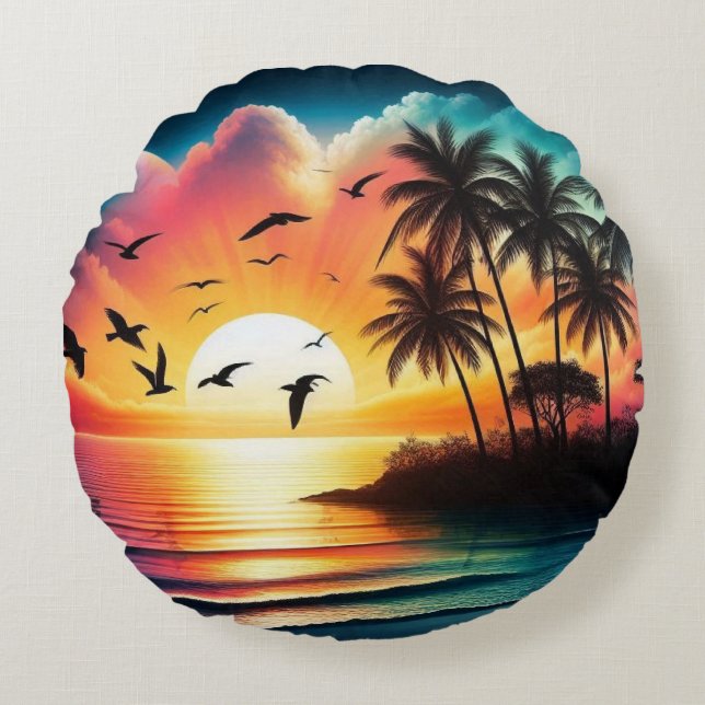 Almofada Redonda Sunset (Frente)
