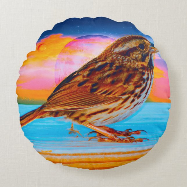 Almofada Redonda Sunset Melody (Frente)