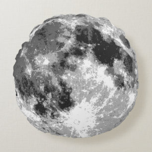 Almofada Redonda Superfície da Lua