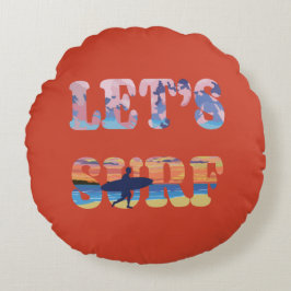 Almofada Redonda Surf vamos