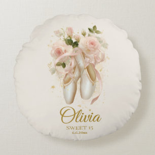 Almofada Redonda Sweet Rosé Ballet Soirée, personalizado