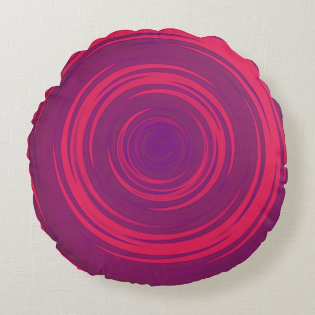 Almofada Redonda Swirl round throw pillow (Frente)
