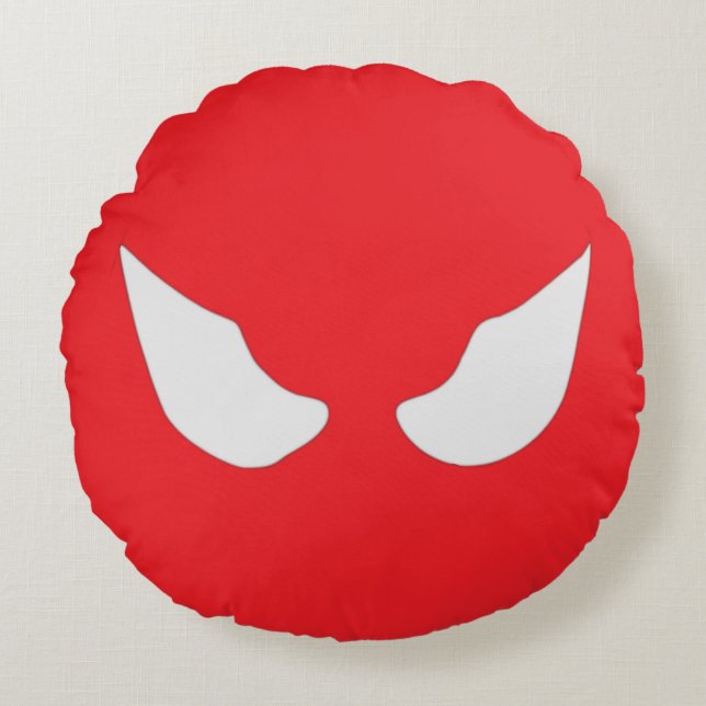 Almofada Redonda Symbiote Stare - Negrito (Frente)