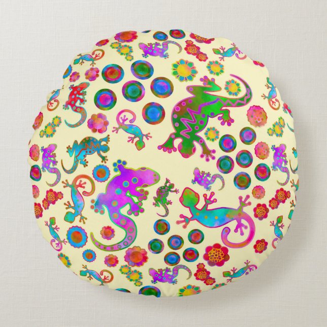 Almofada Redonda Tails from the Nursery at Sun Up (Frente)