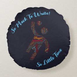Almofada Redonda "Tanto Para Escrever"