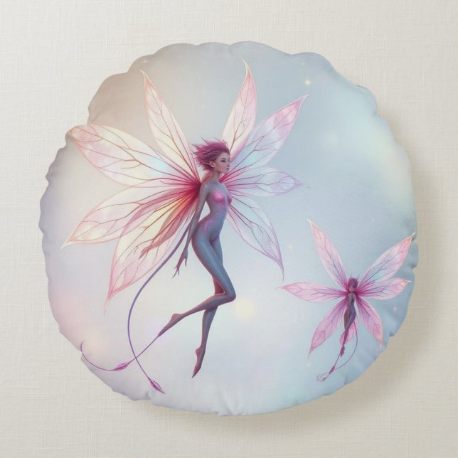 Almofada Redonda „Tanz der Lichtfeen“ (Frente)