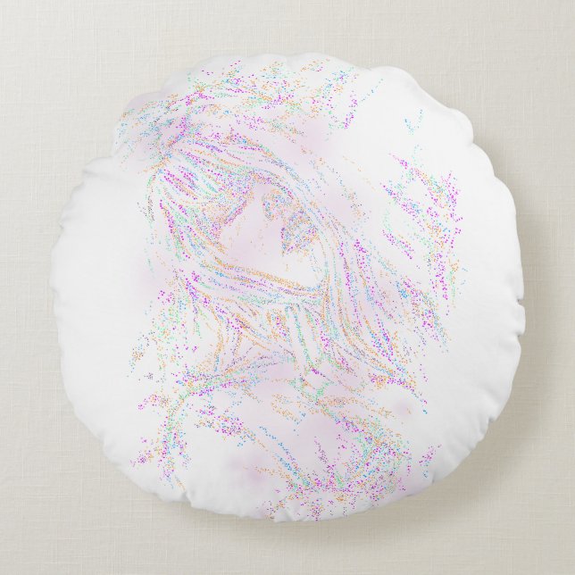 Almofada Redonda Taylor Swift (Arte de Fã) (Frente)