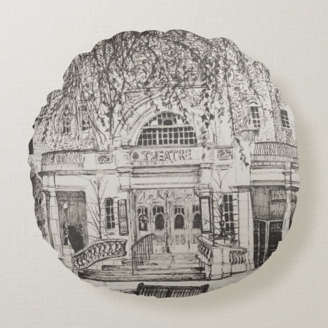 Almofada Redonda Teatro Londres Reino Unido de Richmond. 2004 (Frente)