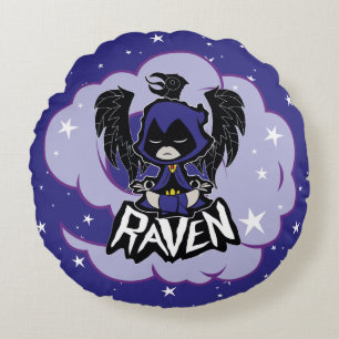Almofada Redonda Teen Titans Go!   Ataque a Raven