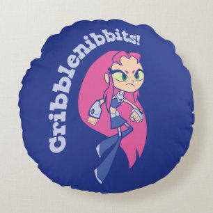 Almofada Redonda Teen Titans Go! Incêndio "Cribblenibbits!"