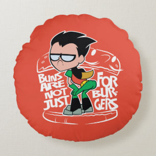 Almofada Redonda Teen Titans Go! Robin Booty Scooty Buns