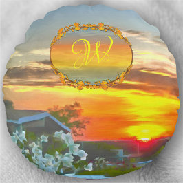 Almofada Redonda Telhado Sunset 2295