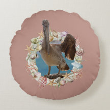 Tema Costeiro, Seashell, Travesseiro decorativo de