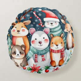 Almofada Redonda Tema natalino