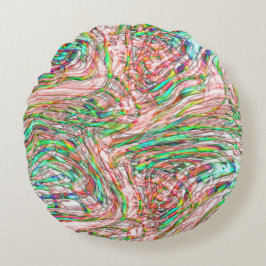 Almofada Redonda Tempestade de trilhas torcidas