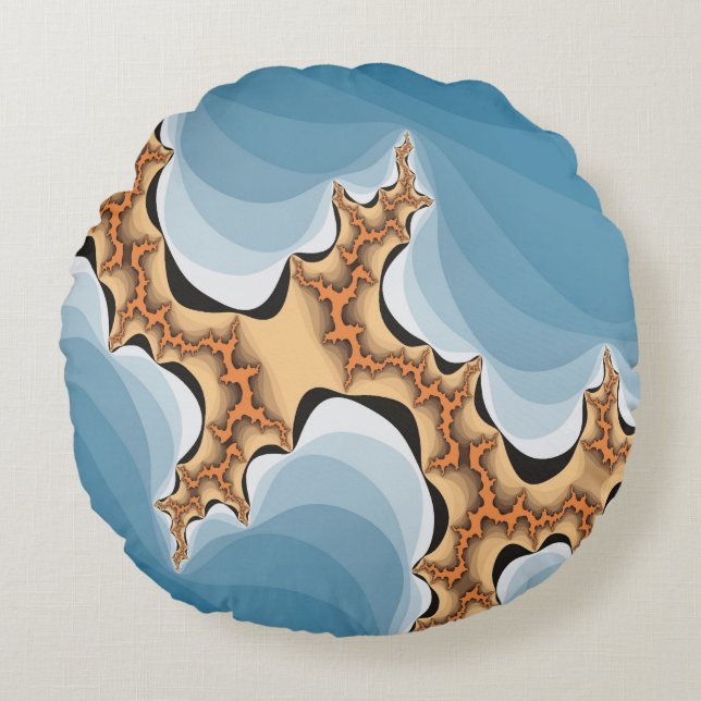 ALMOFADA REDONDA TEMPESTADE ELÉTRICA (Frente)